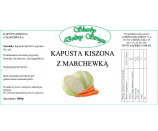 Ekologiczna kapusta kiszona z marchewką słoik 840g Brak