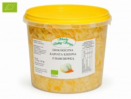 Ekologiczna kapusta kiszona z marchewką wiadro 3kg